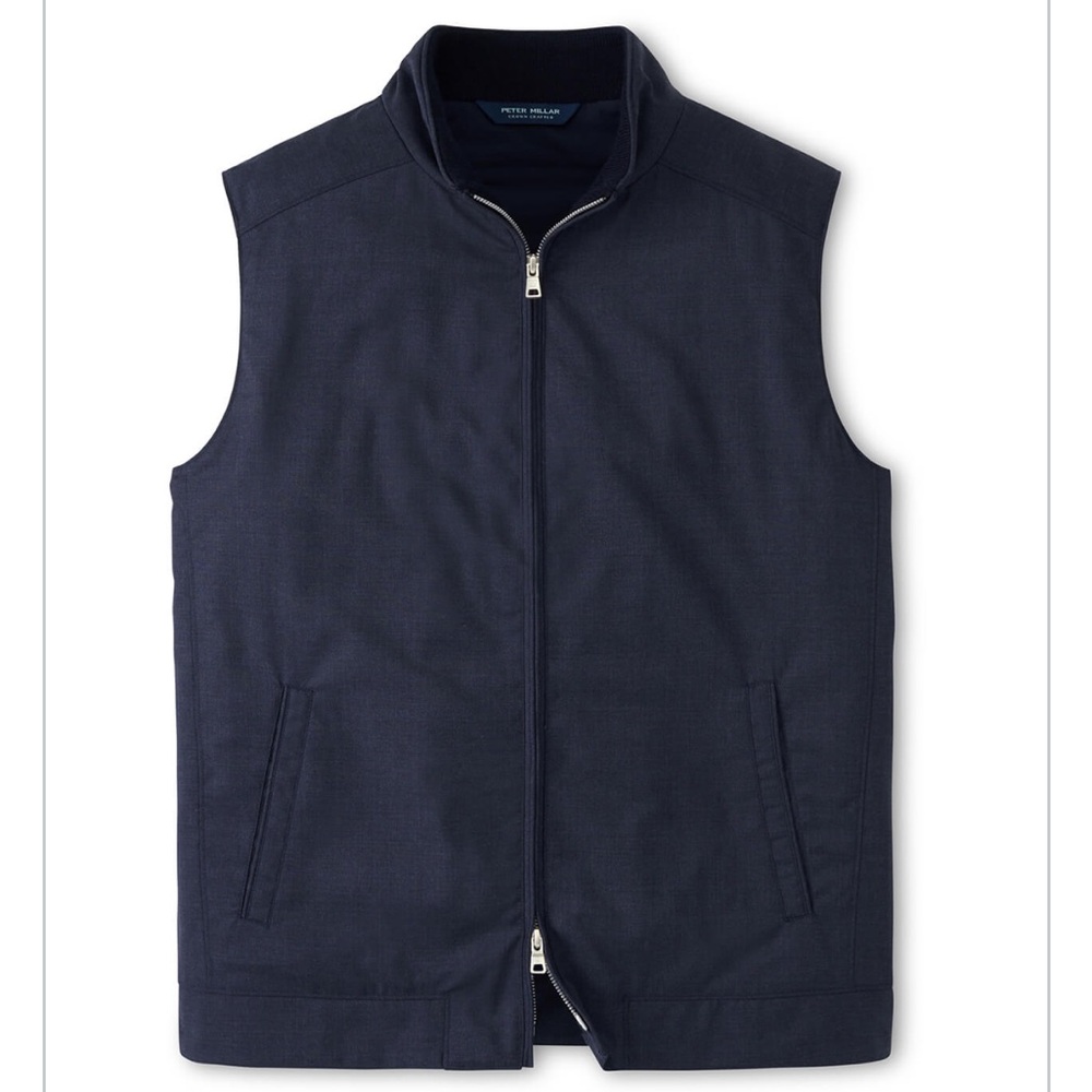 Peter Millar Men's Navy Excursionist Lite Vest Navy M NWT